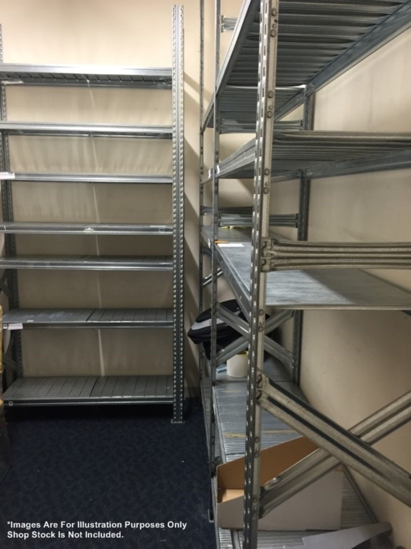 Job Lot of Italian made Metal Storage Racking with practical light weight shelving - Ideal for all - Image 4 of 6