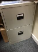 2 Drawer Metal Filing Cabinet - Ref: CF030 - CL127 - Location: Farnborough, Hampshire GU14