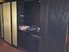 1 x Built in Wall Unit Comprising of Reception / Server Station Desk with Top and Bottom Push Button