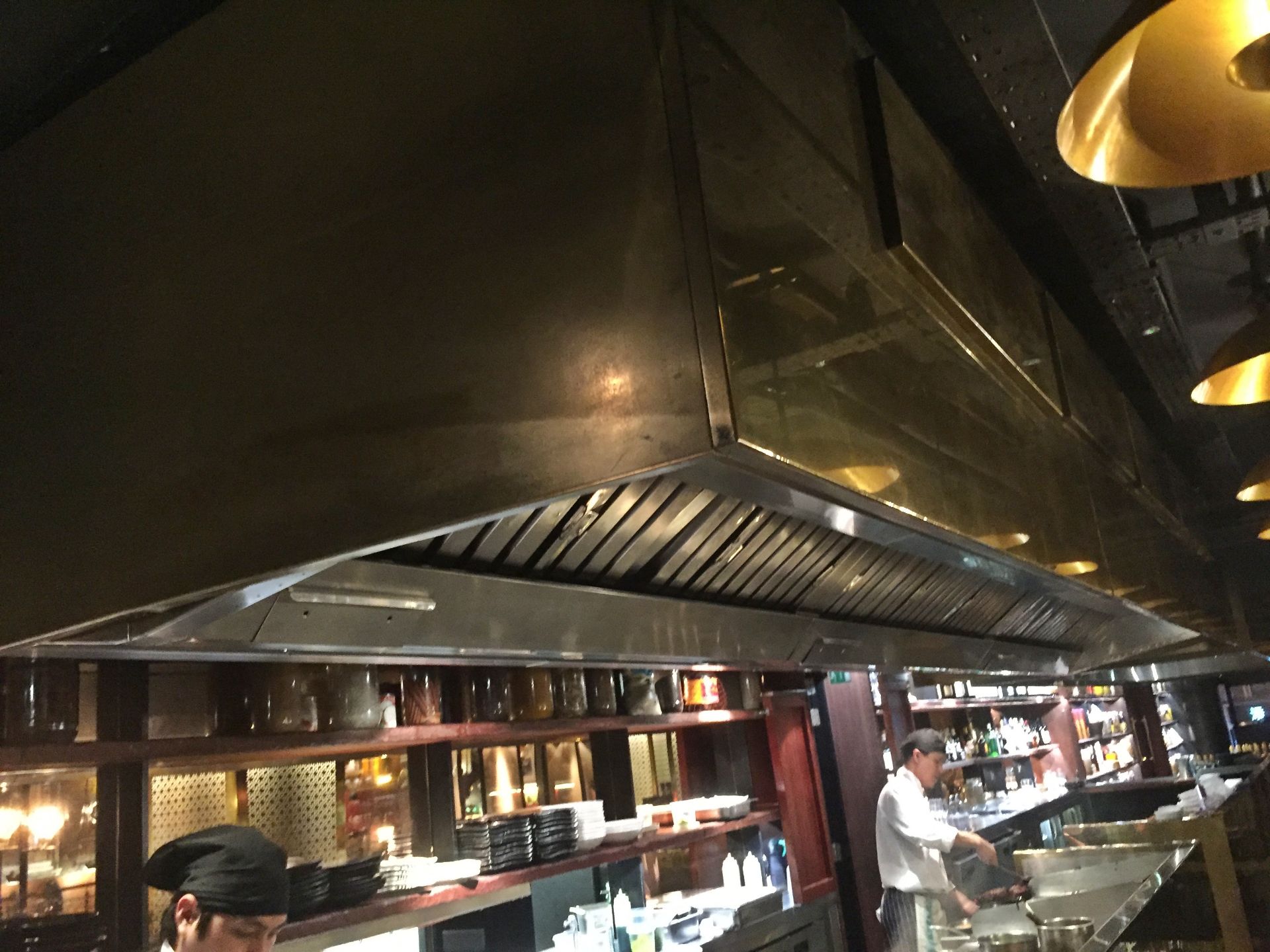 1 x Large Rectangular Shaped Dark Gold Metal Canopy Extractor Hood - Ideal for Open Kitchen area - Image 2 of 4