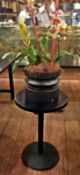 1 x Small Round Table with Planter - Table Measurement 45cm x height 66cm - Planter base 30cm x 25cm