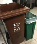 2 x Assorted Waste Bins - (As per Photograph) Base Unit Only - Buyers will be required to carry