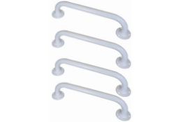 5 x Twyfords Avalon Doc M 600mm Straight Grab Rails in White - Model TCIW50 - Support Arms For The
