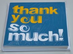 440 x Thank You So Much Cards - Includes 44 Packs of 10 - Each Pack Contains Five Different