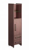 1 x Vogue ARC Series 2 Bathroom Floor Standing TALL BOY in WALNUT - Manufactured to the Highest