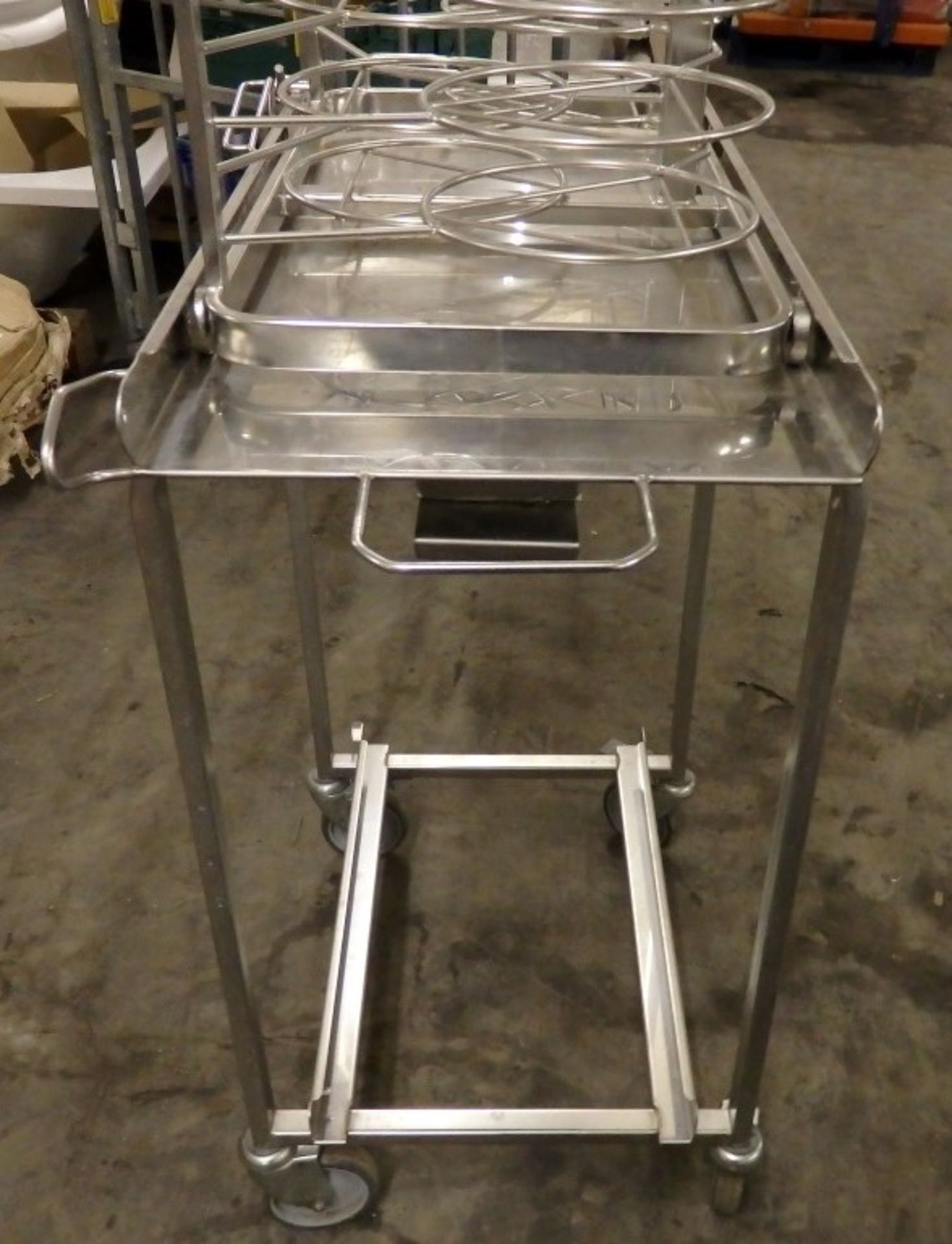 1 x Stainless Steel Plate Rack / Trolley With Thermal Cover - 31 Plate Capacity - Only Used Once - - Image 4 of 4