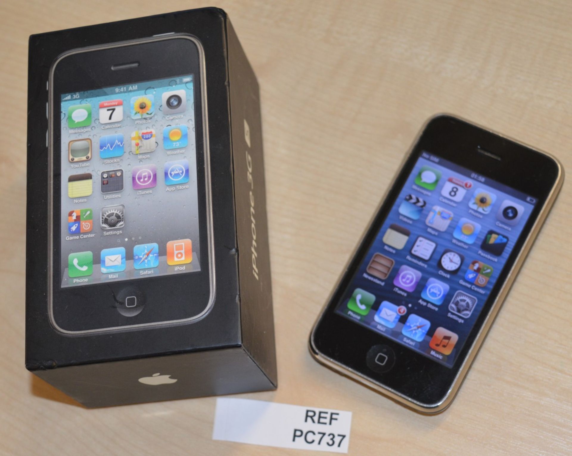 1 x Apple Iphone 3G 8GB Mobile Phone Handset - CL300 - Ref PC192 - Location: Altrincham WA14 - - Image 2 of 3