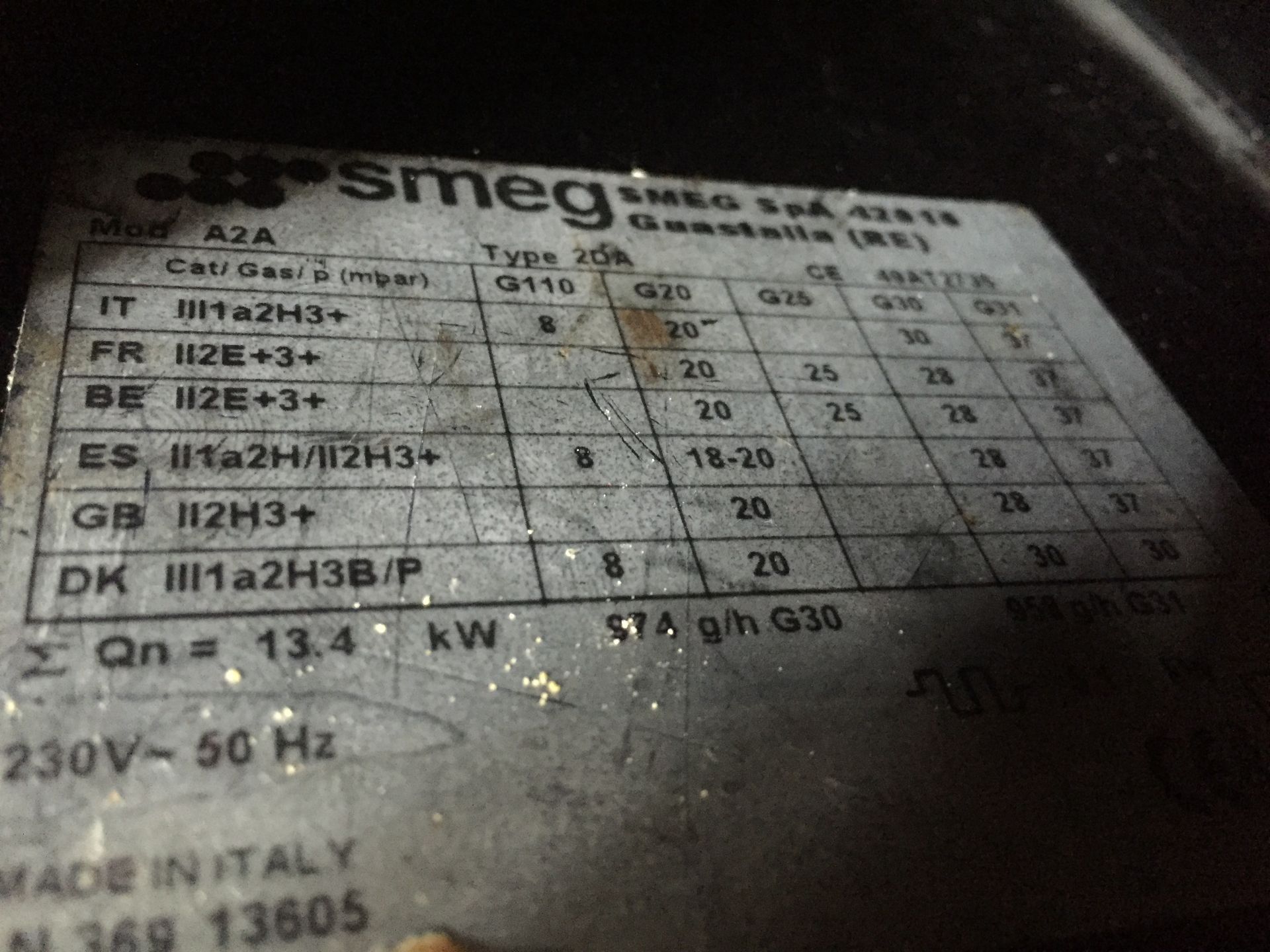 1 x Smeg 6 Burner Range Cooker - Type 2DA - Includes Smeg Extractor Hood - Excellent Condition - - Image 8 of 15