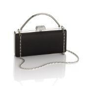 1 x Juliette Evening Bag By ICE London - New & Boxed - Ideal Gift - Colour: Black - CL042 - Ref: