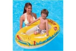 2 x Bestway 54 Inch Inflatable Rubber Dinghy Boat Raft Pool Toys - New & Boxed - CL155 - Ref: JIM021