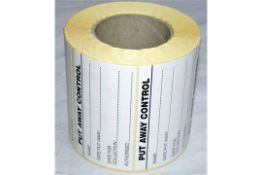 5,000 x Put Away Control Labels - Stickers to Clarify Name, Date Put Away, Date For Collection &