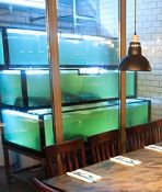 1 x Custom Made 3 Tier Fish Tank - Large Capacity Tank Previously Used For Lobsters by an Upmarket