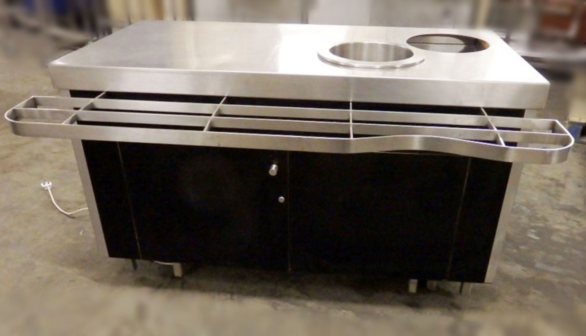 1 x Stainless Steel Hot Soup Counter - Features Tray Rail, Sockets & Fusebox - Dimensions: W150 x - Image 3 of 8