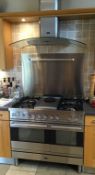 1 x Britannia Classic Range Cooker With Britannia Curved Glass Extractor Hood - Excellent Working