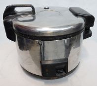 1 x Stainless Commercial Steel Rice Cooker - Model: SJ420S - Capacity 4.2 Litre (24 portions) -