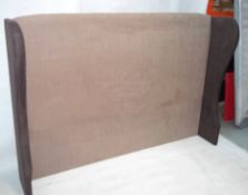 1 x MARRAM Lysander Bed - Super Kingsize: 180 x 200cm - Colour: Chocolate & Mocha - Ref: 3944557 -