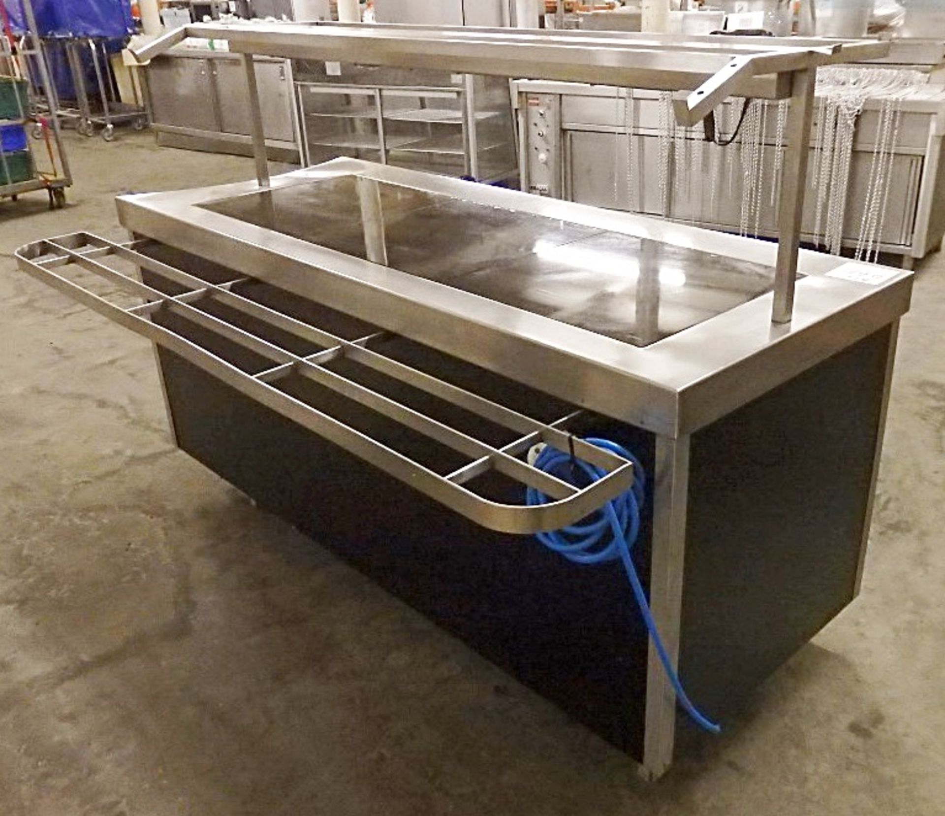 1 x Self Serve Counter With Ceran Glass Hotplate And Overhead Heat Lamp - Also Features Tray - Image 10 of 10