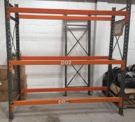 Selection of Warehouse Pallet Racking - Includes 14 x Uprights, 13 x Bays, and 40 x Crossbreams -