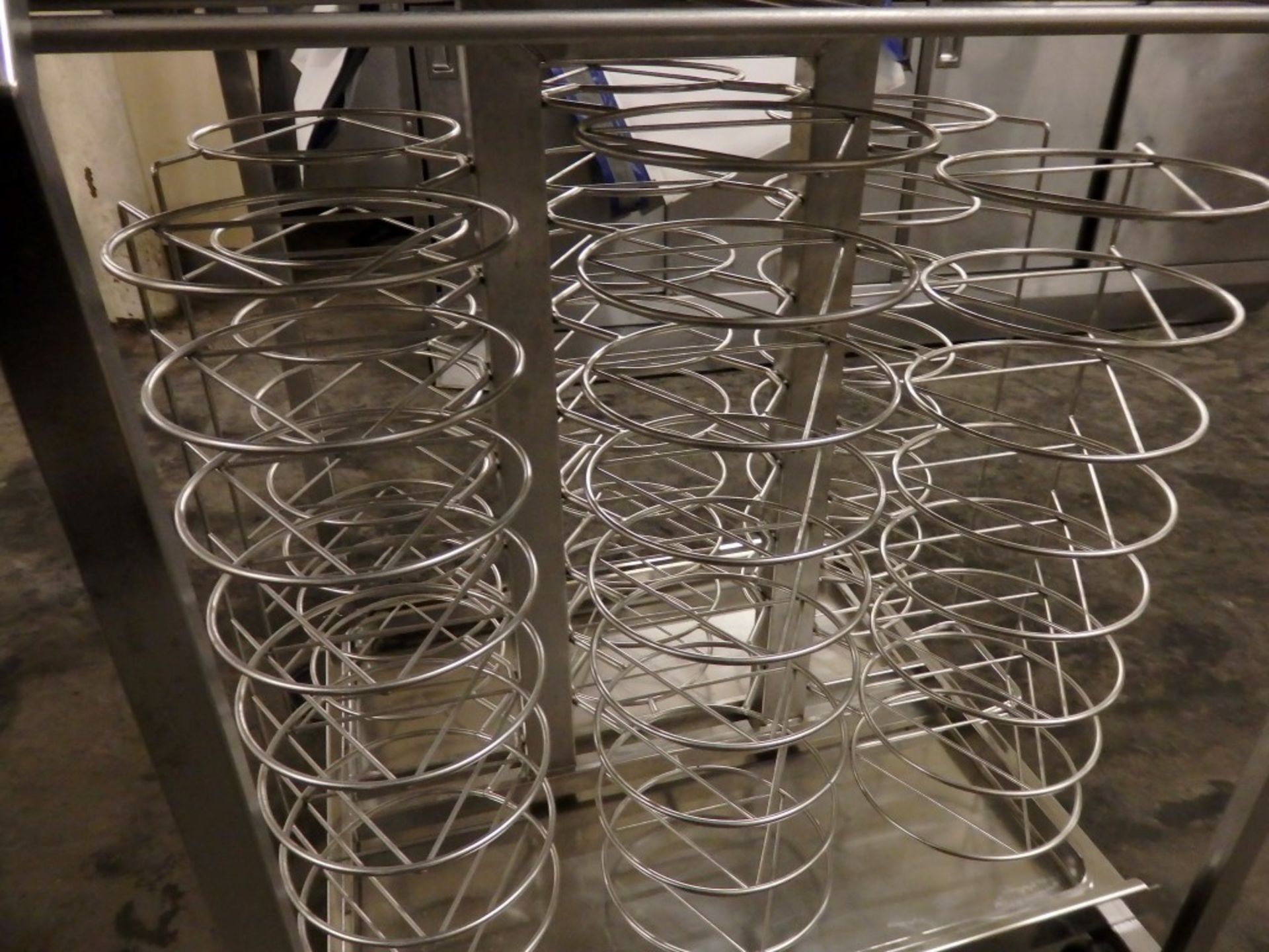 1 x Stainless Steel Plate Rack / Trolley With Thermal Cover -  Only Used Once Before - 42 Plate - Image 2 of 7