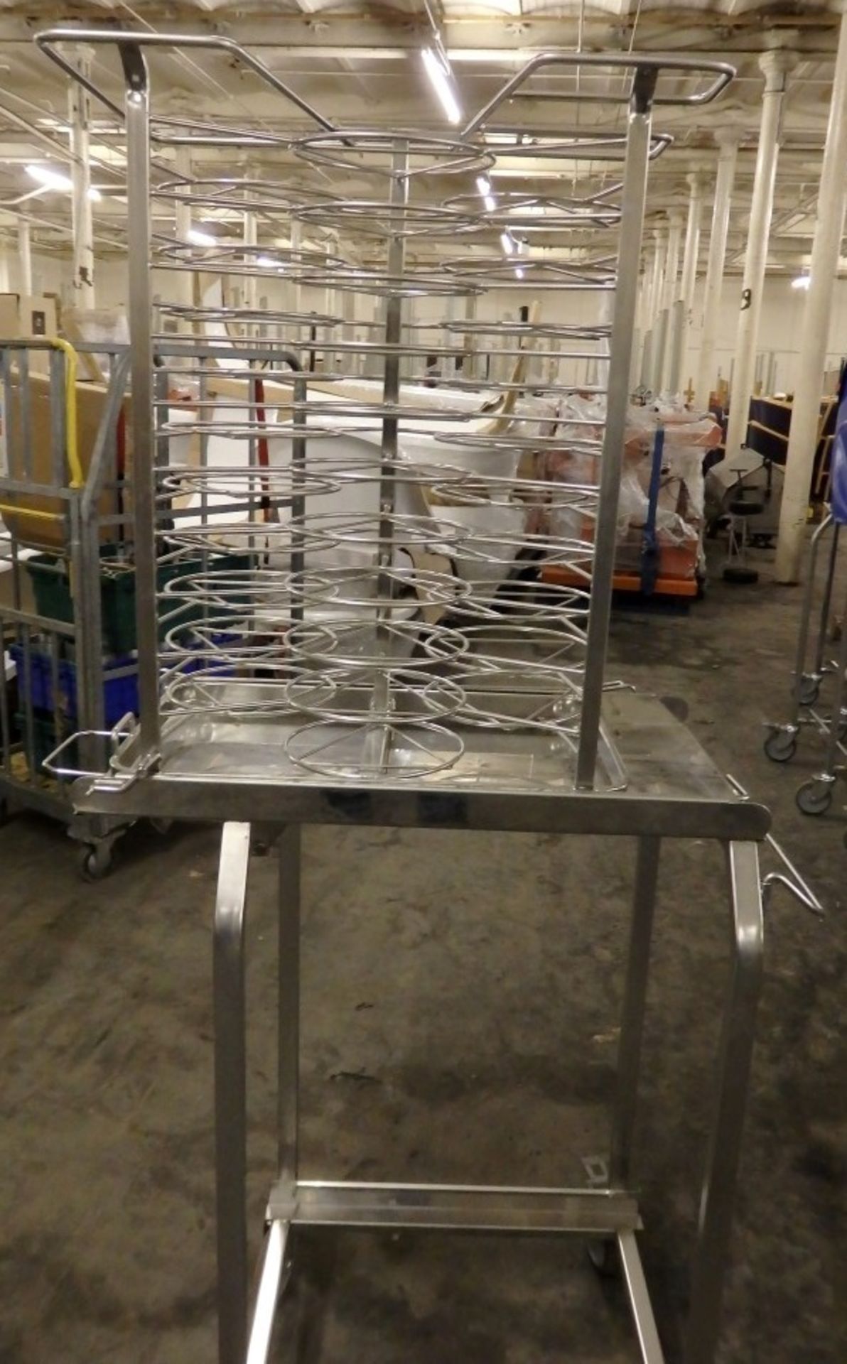 1 x Stainless Steel Plate Rack / Trolley With Thermal Cover - Only Used Once Before - 31 Plate - Image 2 of 5