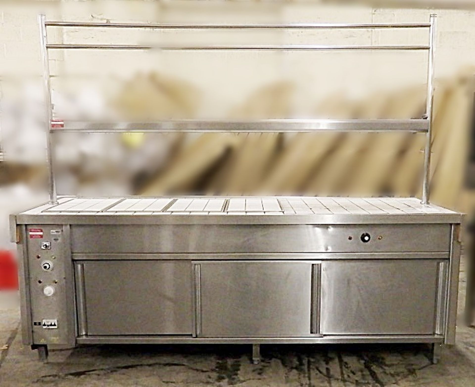 1 x Commercial Large Bain Marie Topped Hot Cupboard - Features Stainless Steel Construction With - Image 13 of 15