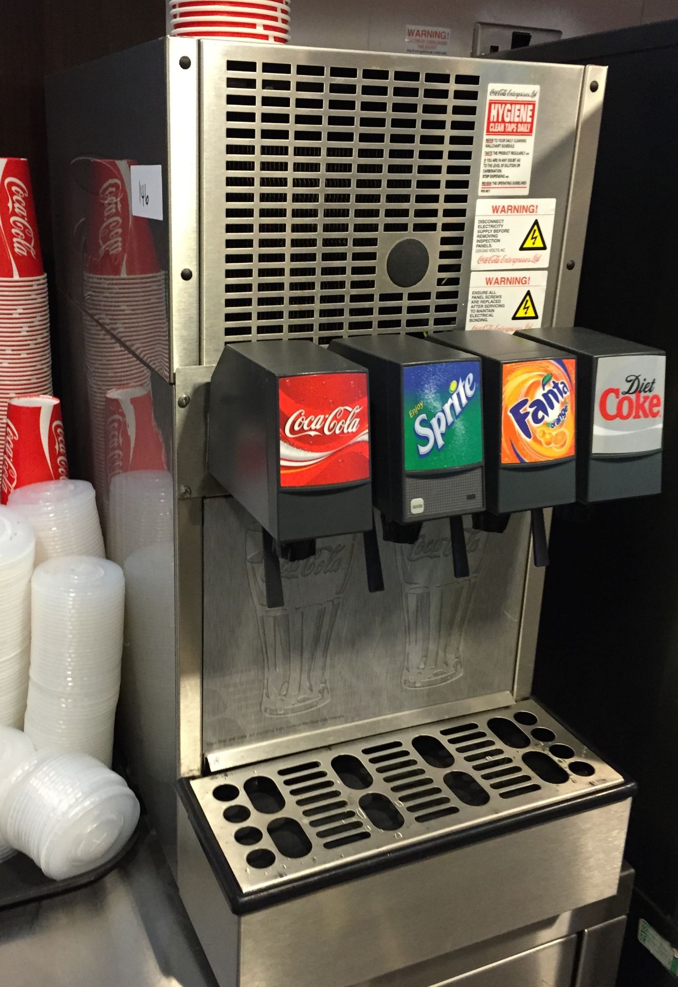 1 x Free Standing Desktop COCA COLA Fizzy Drinks Dispenser - Dispensers Coke, Diet Coke, Sprite - Image 3 of 8