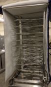 1 x Stainless Steel Plate Rack / Trolley With Thermal Cover - Only Used Once Before - 31 Plate