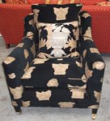1 x DURESTA Premium "George" Ladies Chair - Features A Versace-style Design - CL050 - Ref: