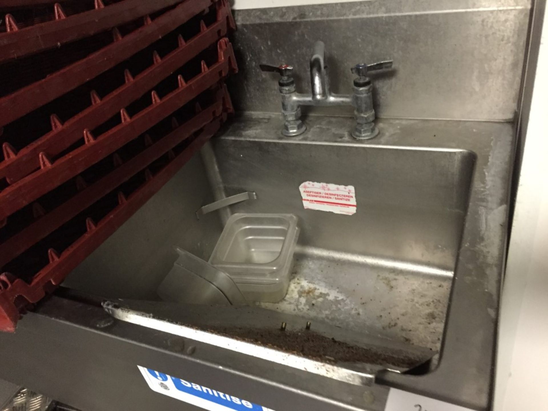 1 x Commercial Stainless Steel 3 Deep Sink Unit (contents in photo not included) with Large Spray - Image 7 of 8