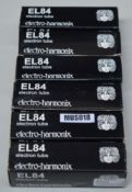 5 x Electro Harmonix EL84 Power Tube Amp Valves - New Boxed Stock - CL020 - Ref Mus018 - Location: