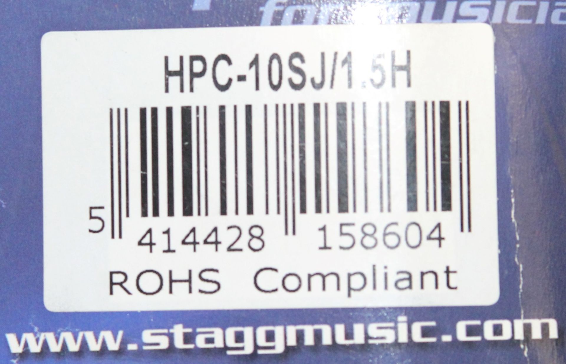 2 x Stagg 10 Metre Speaker Cables With Jack Plugs - Product Code HPC-10SJ/1.5H - Brand New Stock - - Image 4 of 4