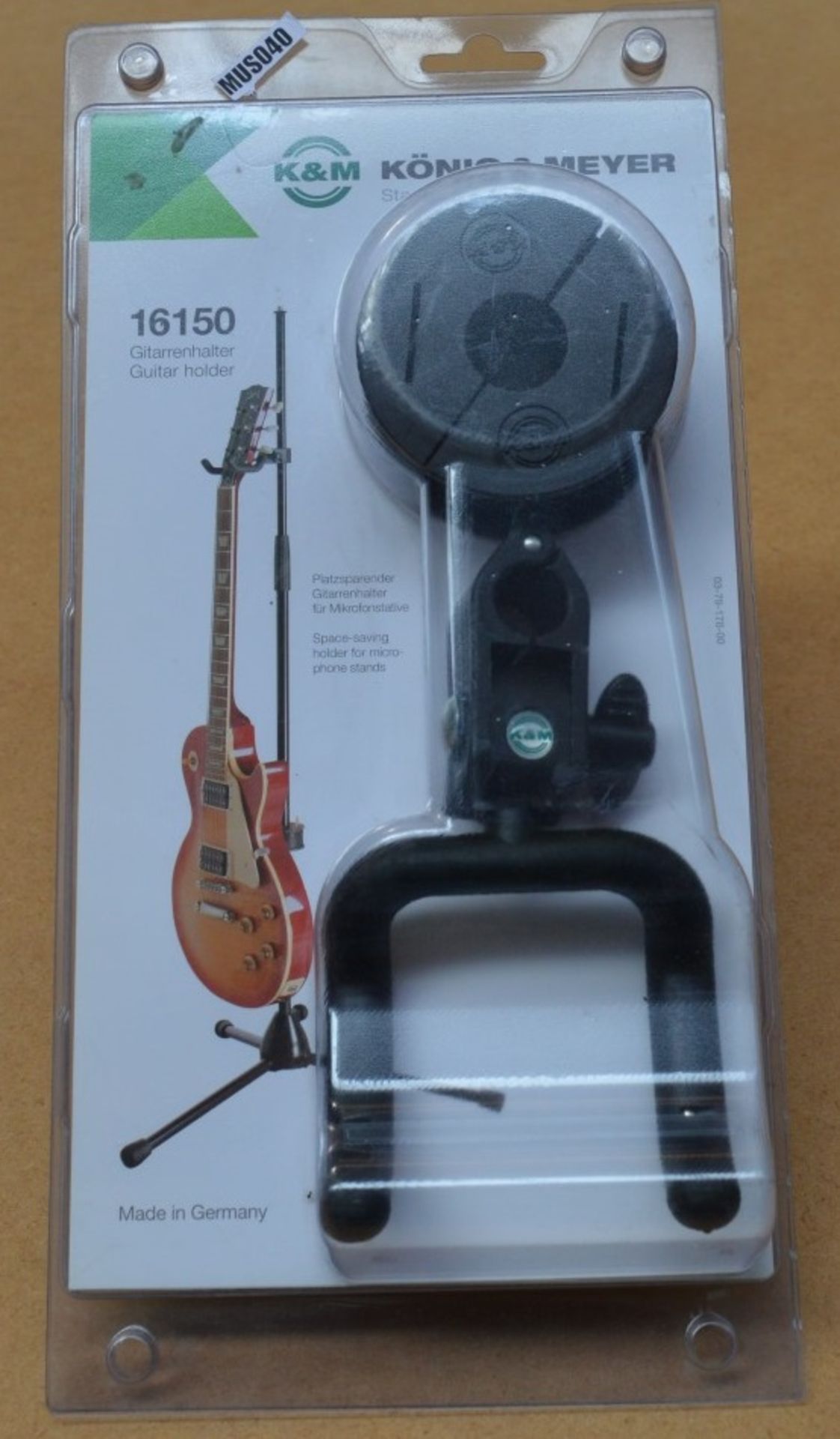 2 x Konig & Meyer Space Saving Guitar Holders - Product 16150 - Brand New in Packets - CL020 - Ref