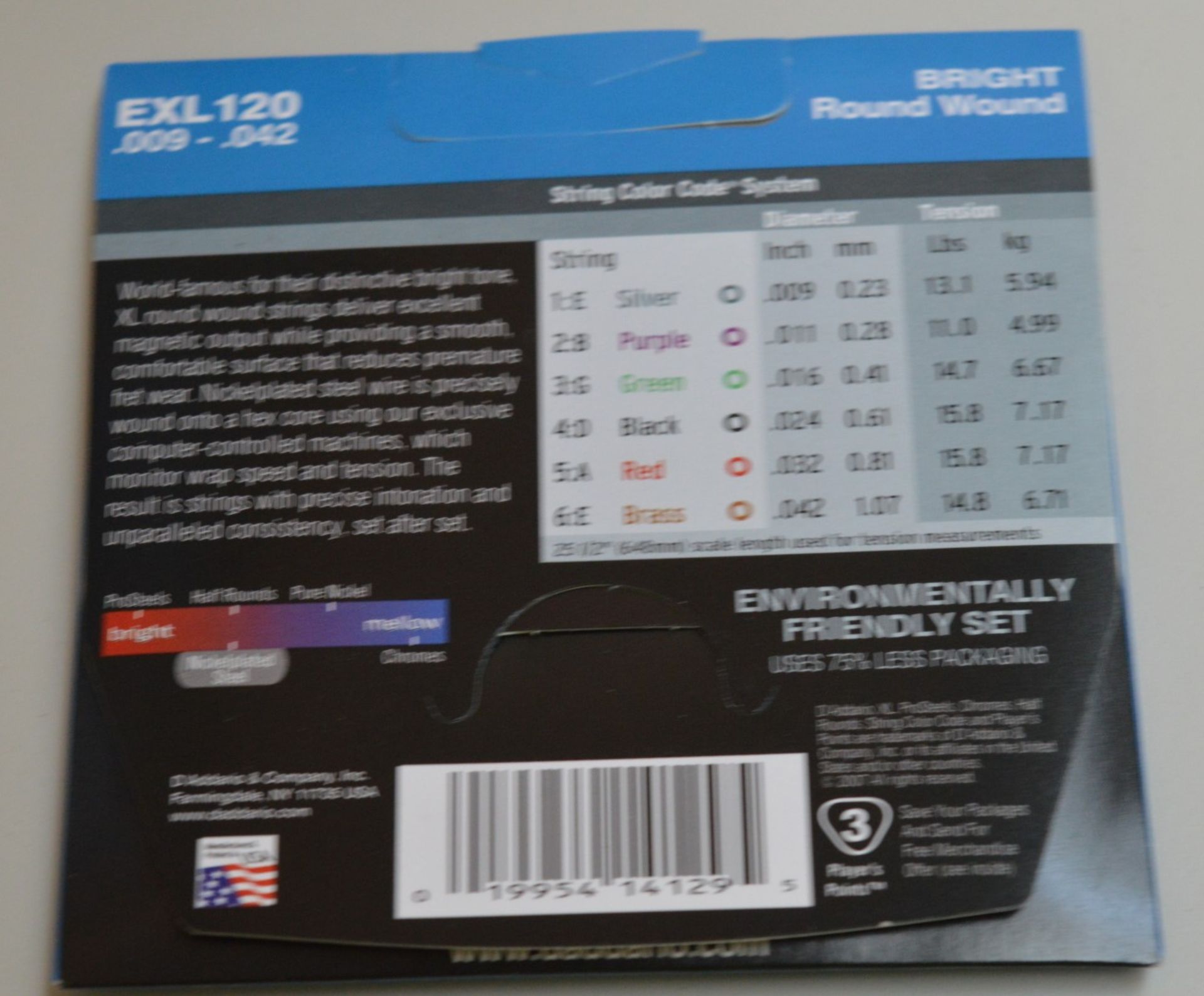 15 x Sets of D'Addario EXL120 XL Nickel Wound Extra Super Light Gauge (.009-.042) Electric Guitar - Image 3 of 3