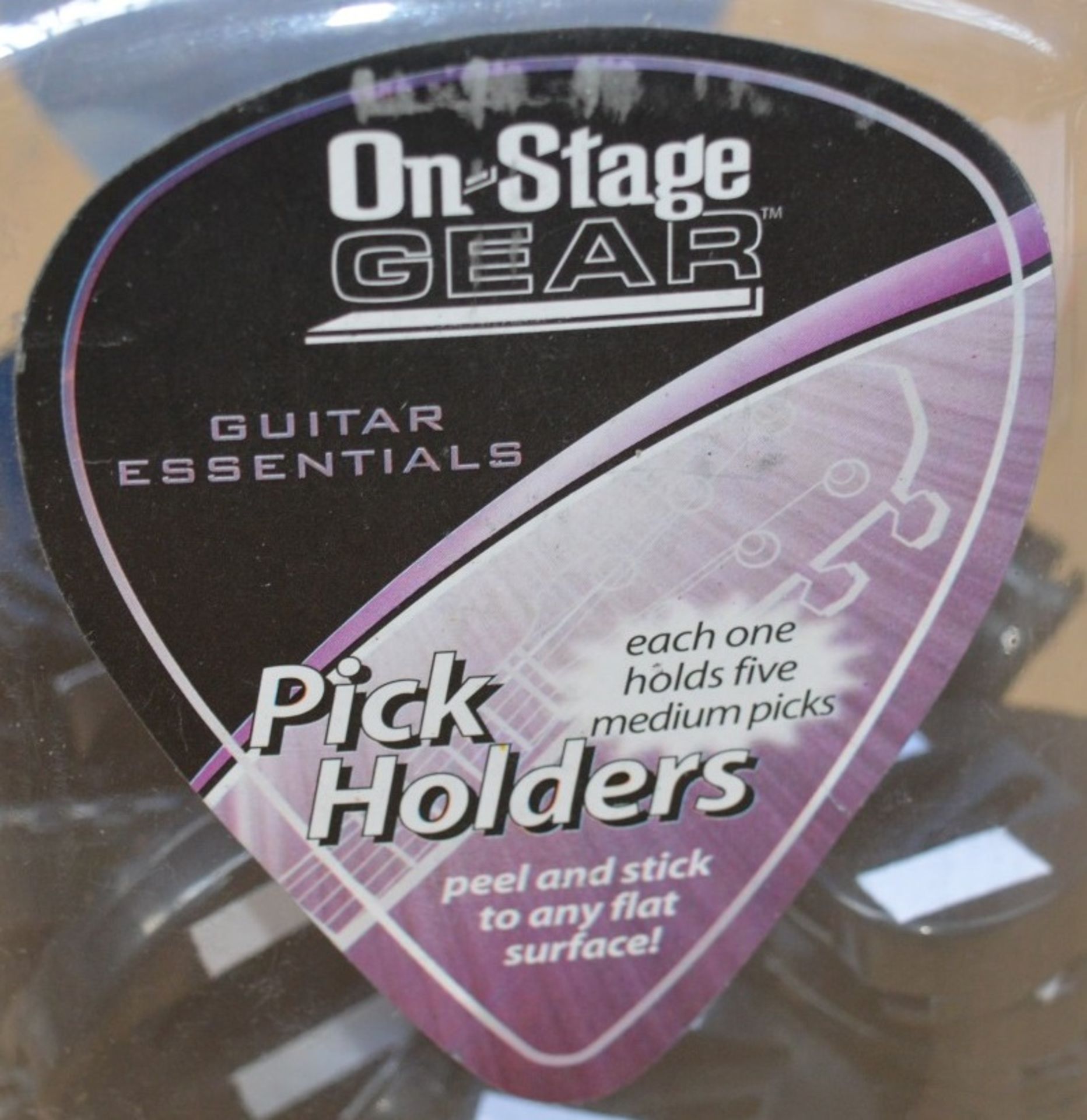 55 x On Stage Guitar Plectrum Holders - Self Adhesive Pick Holder That Can Stick to Any - Image 3 of 5