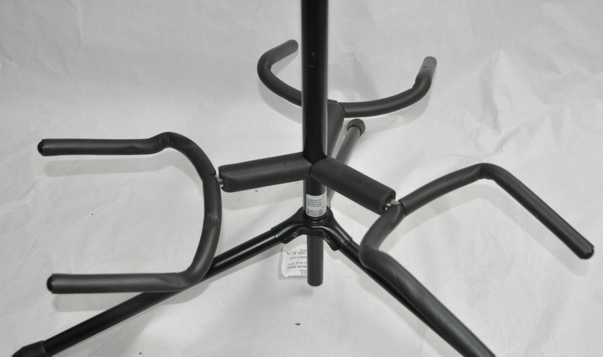 1 x Stagg Triple Guitar Stand - Type SG-A300BK - Features Neck Safety Straps, Is Height Adjustable - Image 4 of 7