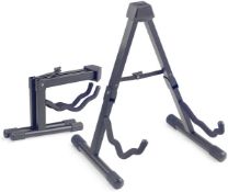 3 x Stagg Universal A Frame Folding Guitar Stands - Unused Stock - CL020 - Ref Mus037 - Location: