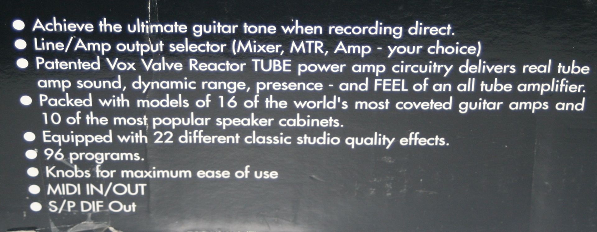 1 x Vox Valvetronix Tone Lab Guitar Amp Modelling Effects Unit – Ex Display Model – Boxed – Comes - Image 5 of 15