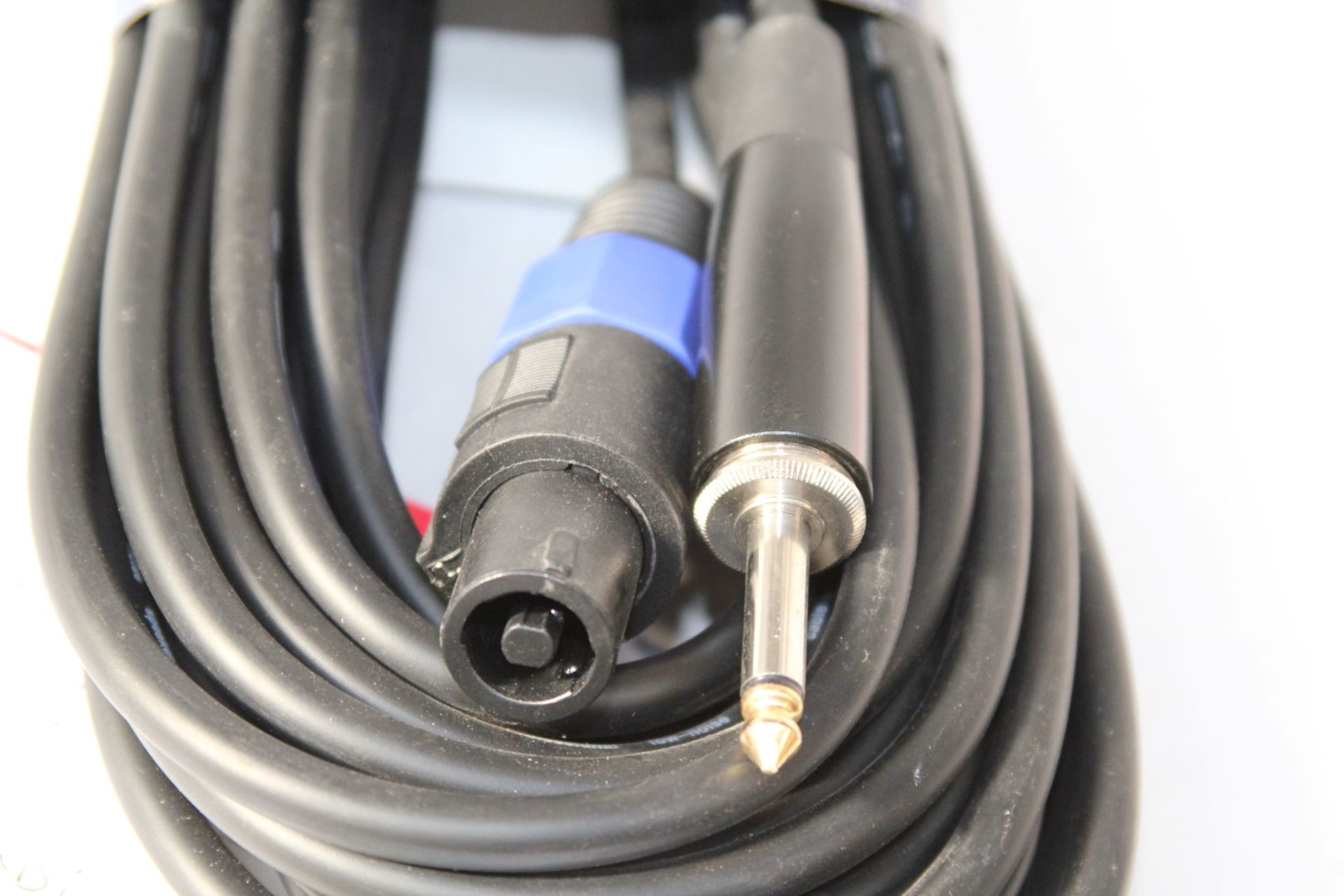 2 x Stagg 10 Metre Speaker Cables With Jack Plugs - Product Code HPC-10SJ/1.5H - Brand New Stock - - Image 3 of 4