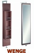 1 x Vogue ARC Series 2 Bathroom FULL LENGTH SWIVEL MIRROR With Storage - WENGE - Manufactured to the