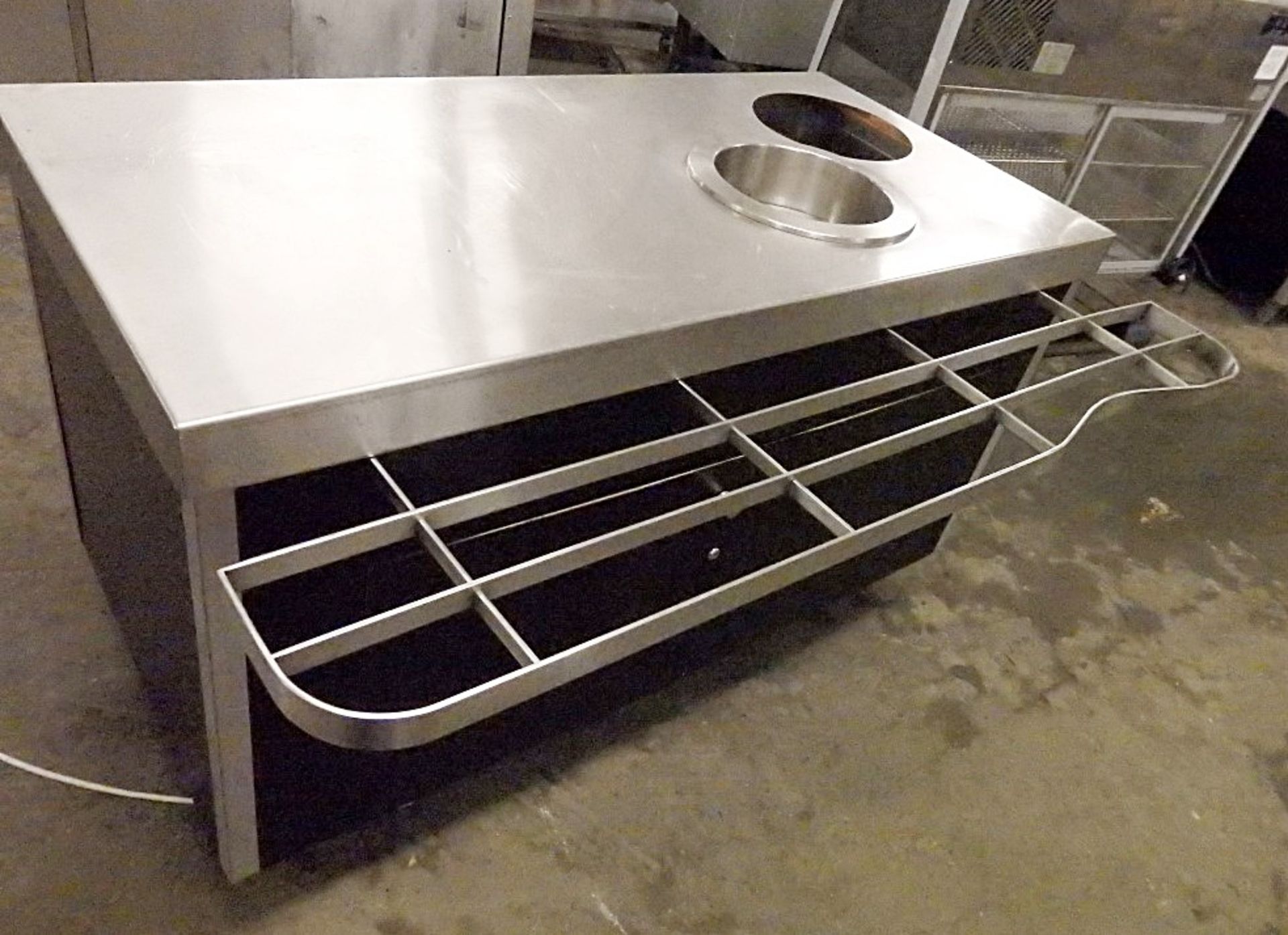 1 x Stainless Steel Hot Soup Counter - Features Tray Rail, Sockets & Fusebox - Dimensions: W150 x - Image 4 of 8