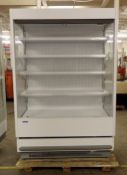 1 x Norpe Illuminated Display Chiller With Blind And Adjustable Shelving - Model: H360005 -