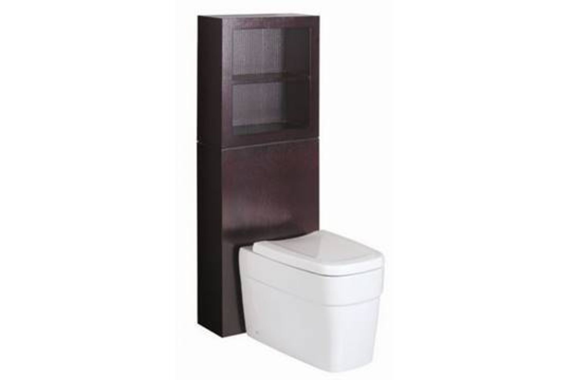 1 x Vogue ARC Series 2 Back to Wall TOILET PAN CISTERN UNIT With Additional TOP SHELF Unit - LIGHT - Image 2 of 2