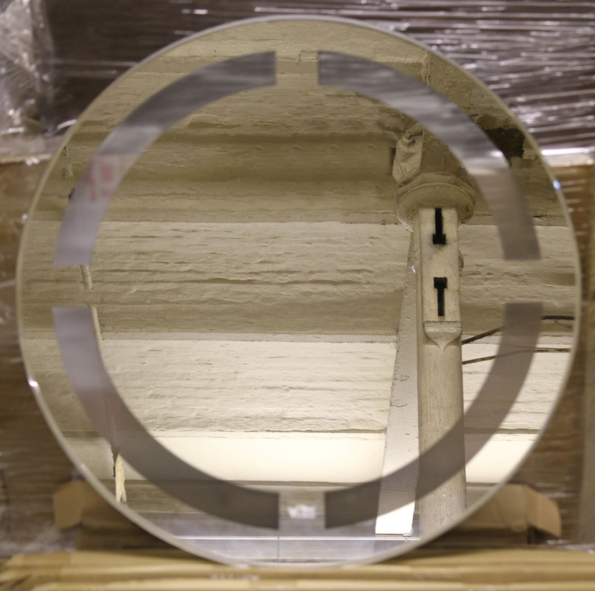 2 x Vogue Bathrooms NERO Round 600mm Etched Wall Mirrors - Pack of Two - Ref C - Ideal For The - Image 3 of 4