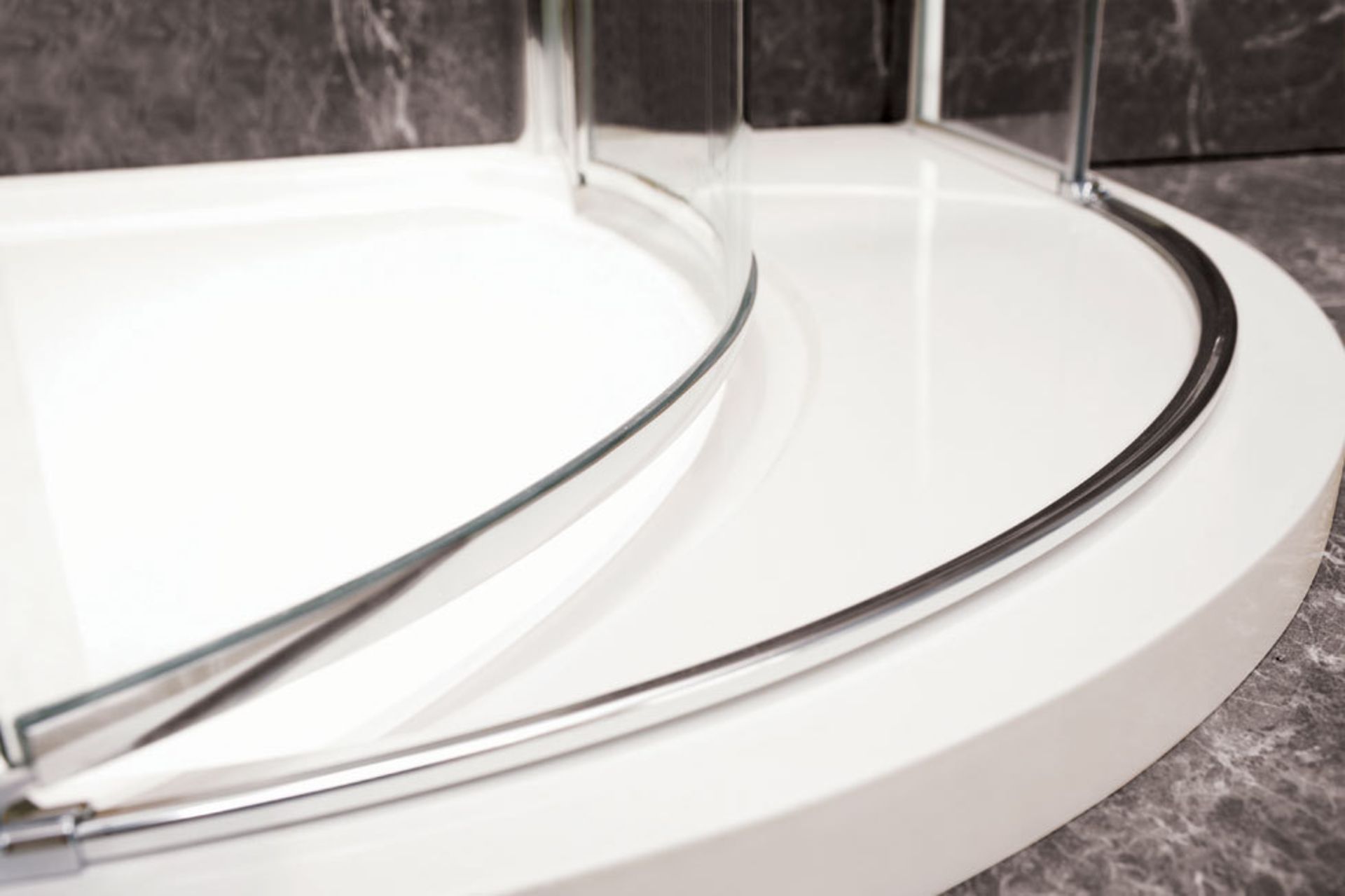 1 x Vogue Tetris Aqua Lotus Left Hand Shower Enclosure - Polished Chrome Finish - 8mm Clear - Image 7 of 8