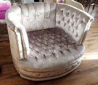 1 x Beautiful Bespoke Oversized Horseshoe Armchair / Sofa - Expertly Built & Upholstered By
