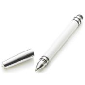 1 x ICE LONDON App Pen Duo - Touch Stylus And Ink Pen Combined - Colour: WHITE - MADE WITH SWAROVSKI