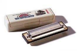 1 x Hohner Big River Harp Mouth Harmonica - Made in Germany - Key F - CL020 - Unused Stock With Case