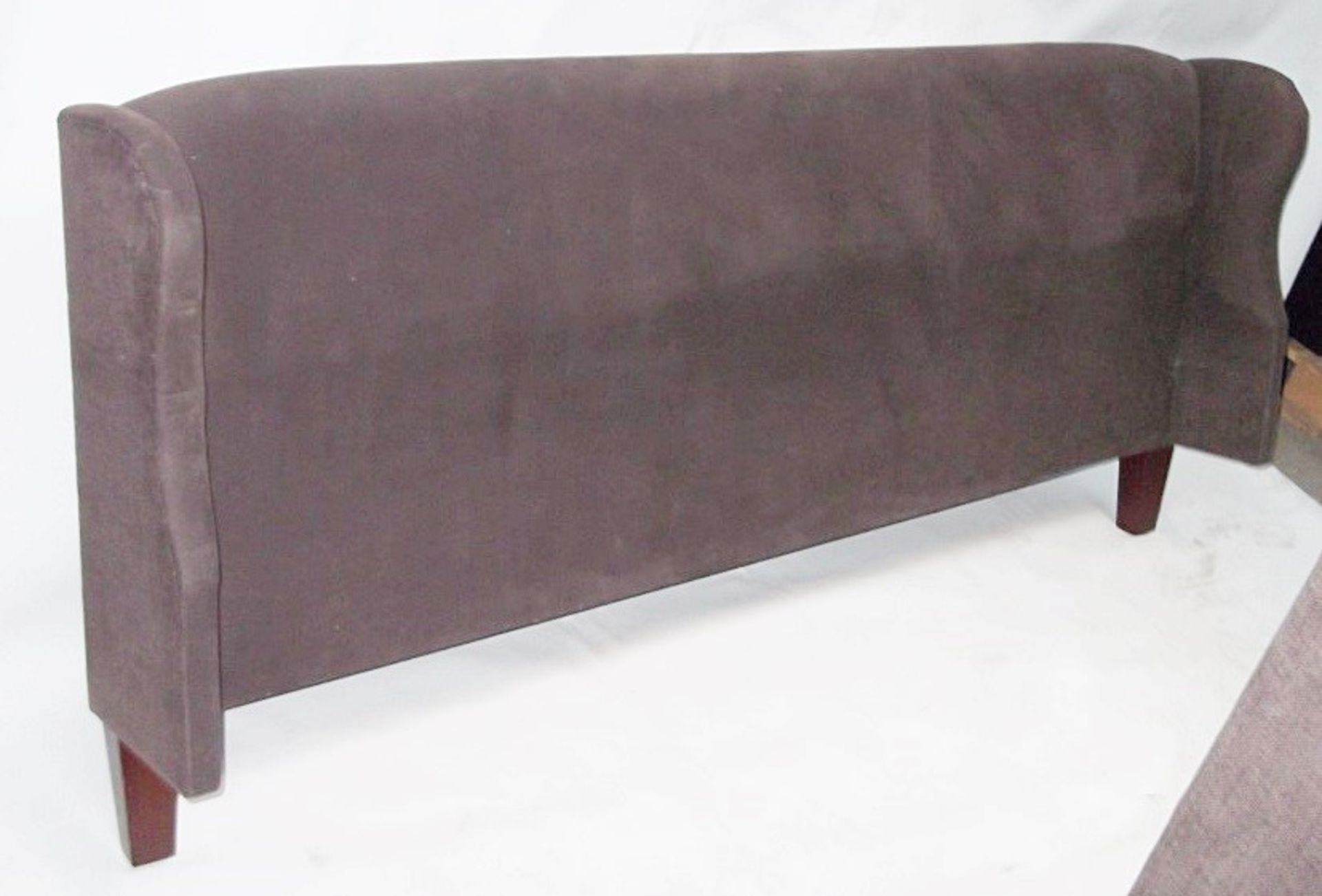 1 x MARRAM Lysander Bed - Super Kingsize: 180 x 200cm - Colour: Chocolate & Mocha - Ref: 3944557 - - Image 4 of 11