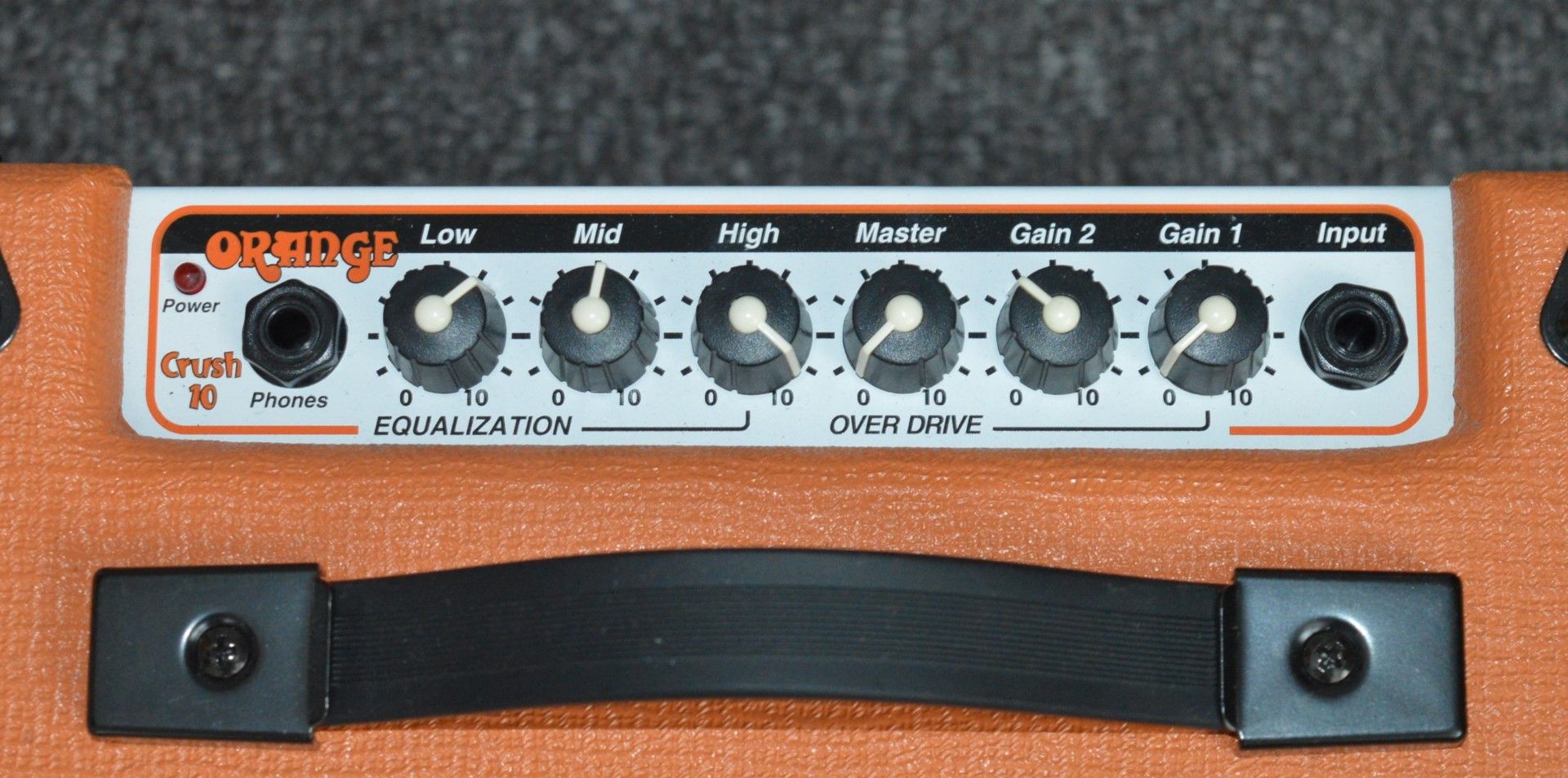1 x Orange Crush 10w Guitar Amp - CL010 - Ideal Practice Amp Featuing 3 Band EQ, 2 Gain Controls, - Image 5 of 7