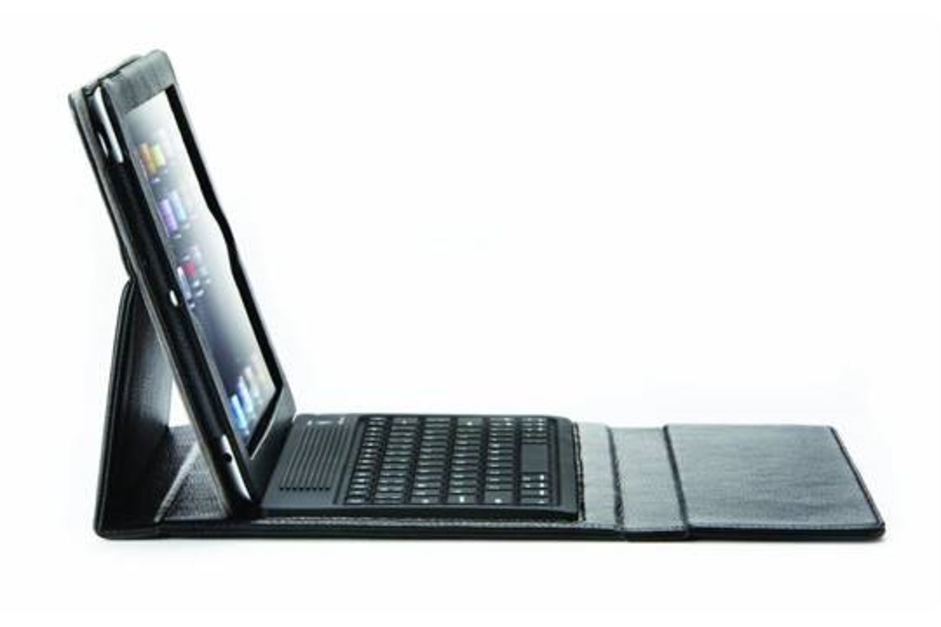 1 x Mi Leather IPAD CASE With Integrated Bluetooth 2.0 Keyboard - Wireless Keyboard, Upto 90 Hours - Image 2 of 5